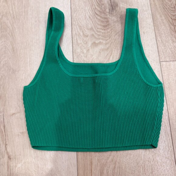 Artizia Babaton Sculpt Knit Squareneck Cropped Tank - Picture 2 of 5